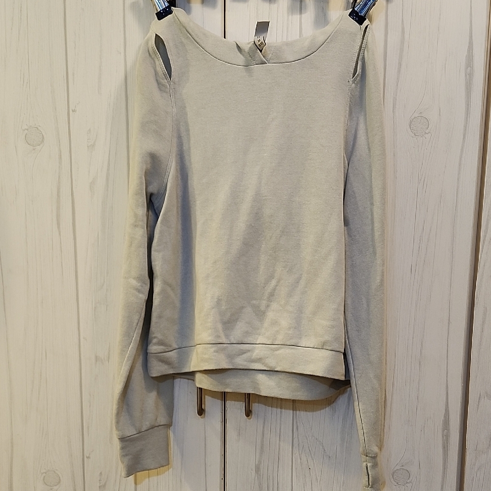 Zella Light Gray Knit Top